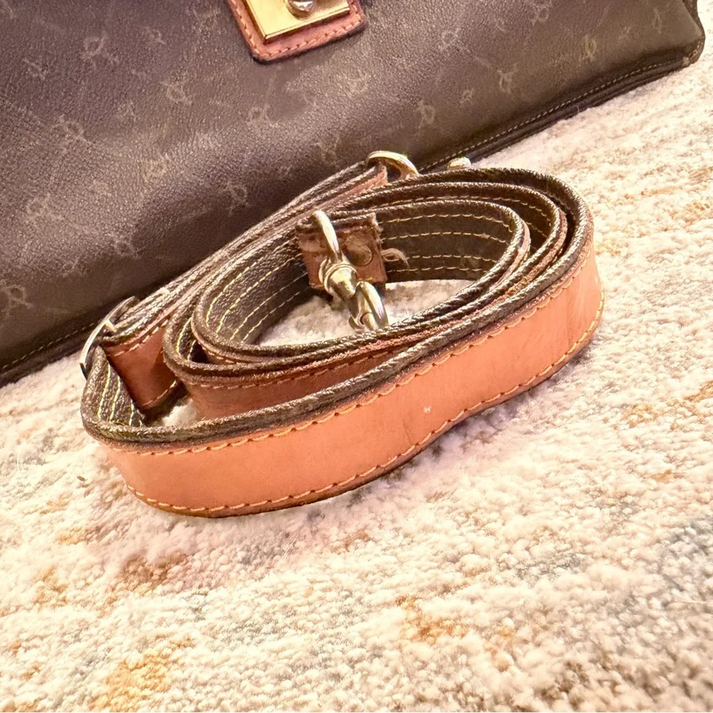 Vintage | Yves Carreau Brown Patterned Briefcase